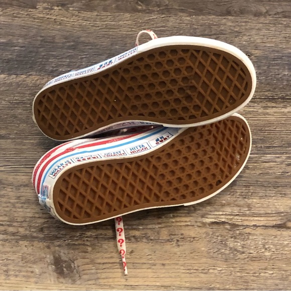 “Where’s Waldo” Striped Old Skool Vans EUC size 2.5 kids - Picture 6 of 10